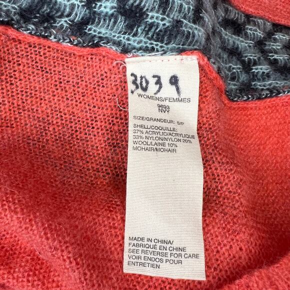 Woolrich Sheep Motif Mohair Wool Button Front Cardigan Sweater Cottagecore Small - Picture 5 of 6